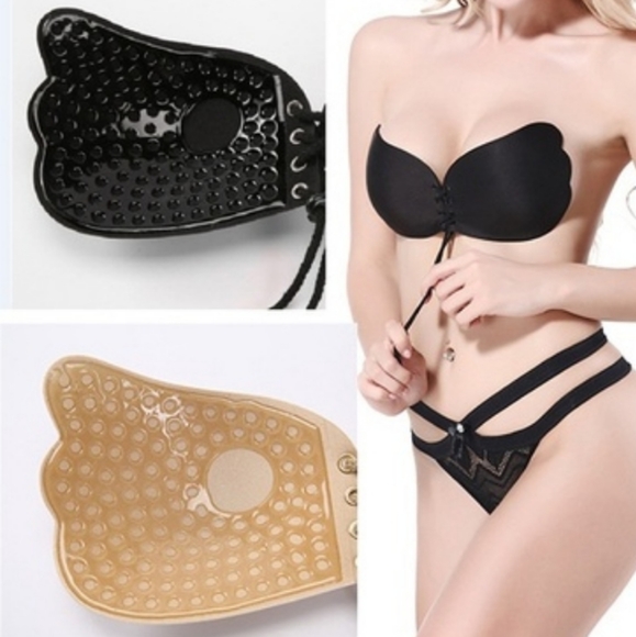 (2) Self Adhesive Strapless Push Up Bra - Picture 3 of 7